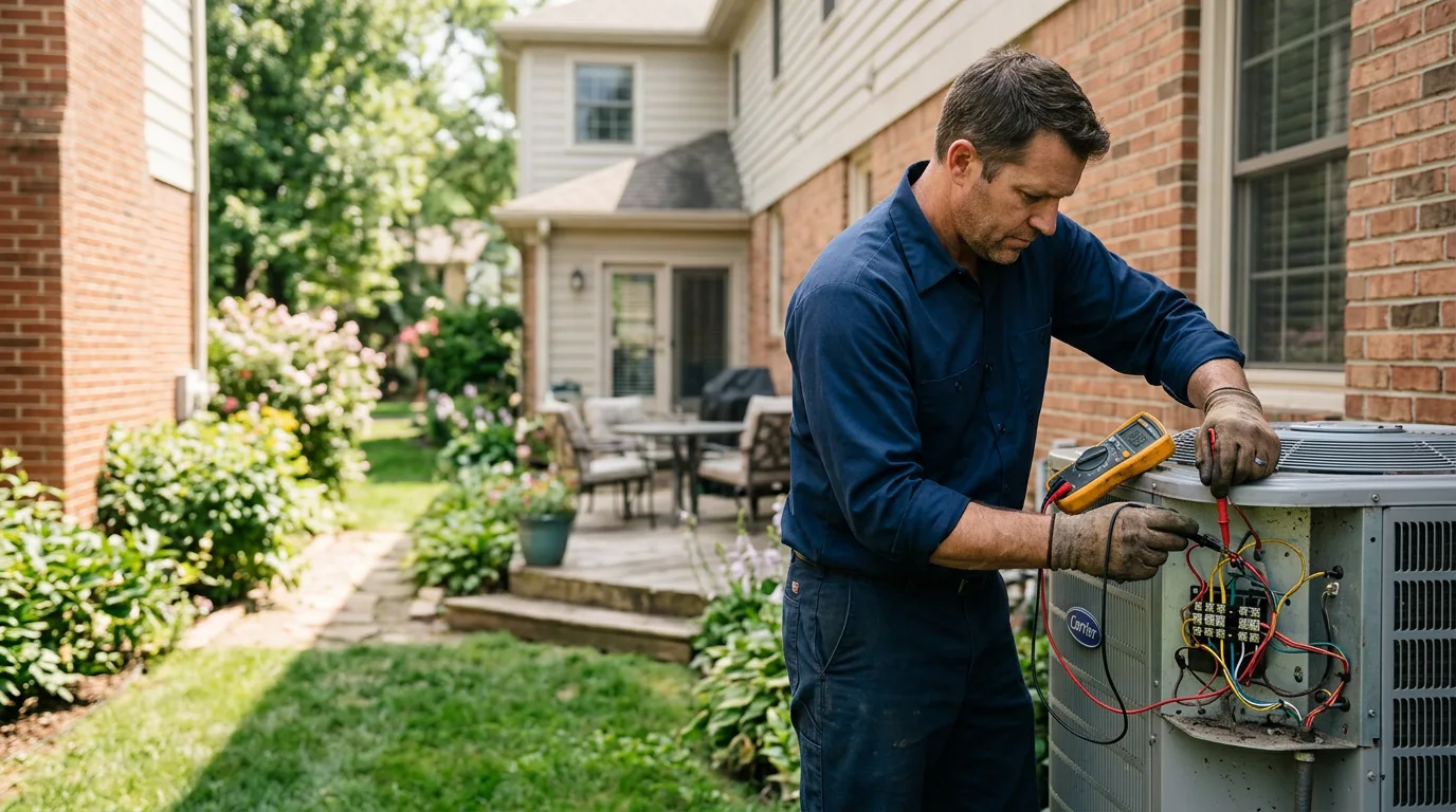 HVAC technician working near Brockton, MT